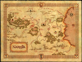 La Mappa delle Terre di Narnia - Clicca sulla foto per vederla ingrandita