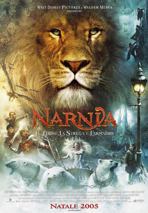 Locandina del film Disney "Le Cronache di Narnia - Il leone, la strega e l'armadio" - Natale 2005