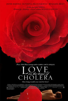 Locandina film "L'amore ai tempi del colera"
