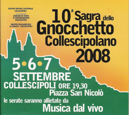 Sagra Gnocchetto Collescipolano